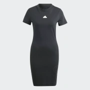 Adidas Bluv Dress Γυναικείο Φόρεμα Cotton/Elastane Tight Fit - Black