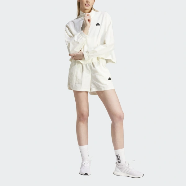Adidas Gametime Summer Tracksuit Γυναικείο Σετ Recycled Matterials Loose Fit - Off White