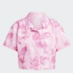 Adidas Women's AOP Shirt Γυναικείο Πουκάμισο Rec Polyester Loose Fit - Off White/Bliss Pink