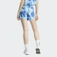 Adidas Women's AOP Shorts Γυναικείο Σορτσάκι Rec Polyester - Off White/Sea Blue