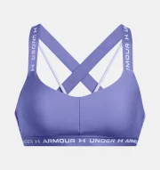 Under Armour Women's UA Crossback Low Sports Bra Γυναικείο Μπουστάκι Polyester/Elastane Tight Fit - Starlight / Celeste