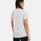 Under Armour Women's UA Tech™ Twist Short Sleeve Γυναικεία Κοντομάνικη Μπλούζα Polyester Loose Fit - Halo Grey / White
