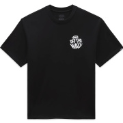 Vans Circle S/S Tee Graphic Back Ανδρική Κοντομάνικη Μπλούζα Cotton Loose Fit - Black