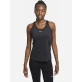 Nike Dri-FIT One T-Shirt Γυναικεία Αμάνικη Μπλούζα Polyester/Spandex Tight Fit - Black/White