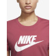 Nike Sportswear Essential T-Shirt Γυναικεία Κοντομάνικη Μπλούζα Cotton Regular Fit - Pink/White