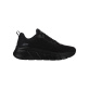 Skechers Engineered Knit Fashion Lace Up Sneaker Γυναικεία Παπούτσια Υφασμάτινα - Black