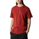 The North Face Simple Dome T-Shirt Ανδρική Κοντομάνικη Μπλούζα Cotton/Polyester Regular Fit - Iron Red
