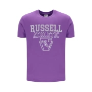 Russell Athletic Cassidy S/S Crewneck Tee Shirt Ανδρική Κοντομάνικη Μπλούζα  Cotton Regular Fit - Dewberry