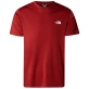 The North Face Reaxion Red Box Ανδρική Κοντομάνικη Μπλούζα Polyester Regular Fit - Iron Red