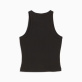 Puma Classics Women's Ribbed Slim Tank Γυναικεία Αμάνικη Μπλούζα Cotton/Polyester/Elastane Tight Fit - Black